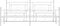 vidaXL - Bedframe - met - hoofd- - en - voeteneinde - metaal - wit - 193x203 - cm