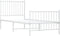 vidaXL - Bedframe - met - hoofd- - en - voeteneinde - metaal - wit - 80x200 - cm