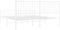 vidaXL - Bedframe - met - hoofd- - en - voeteneinde - metaal - wit - 200x200 - cm