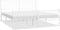 vidaXL - Bedframe - met - hoofd- - en - voeteneinde - metaal - wit - 193x203 - cm