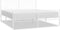 vidaXL - Bedframe - met - hoofd- - en - voeteneinde - metaal - wit - 193x203 - cm