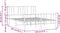 vidaXL - Bedframe - met - hoofd- - en - voeteneinde - metaal - wit - 140x200 - cm