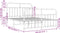 vidaXL - Bedframe - met - hoofd- - en - voeteneinde - metaal - wit - 140x200 - cm