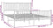 vidaXL - Bedframe - met - hoofd- - en - voeteneinde - metaal - wit - 160x200 - cm