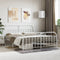 vidaXL - Bedframe - met - hoofd- - en - voeteneinde - metaal - wit - 160x200 - cm