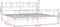 vidaXL - Bedframe - met - hoofd- - en - voeteneinde - metaal - wit - 183x213 - cm
