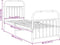 vidaXL - Bedframe - met - hoofd- - en - voeteneinde - metaal - wit - 75x190 - cm