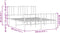 vidaXL - Bedframe - met - hoofd- - en - voeteneinde - metaal - wit - 140x190 - cm