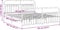vidaXL - Bedframe - met - hoofd- - en - voeteneinde - metaal - wit - 183x203 - cm