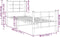 vidaXL - Bedframe - met - hoofd- - en - voeteneinde - metaal - wit - 75x190 - cm