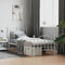 vidaXL - Bedframe - met - hoofd- - en - voeteneinde - metaal - wit - 90x200 - cm