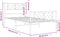 vidaXL - Bedframe - met - hoofd- - en - voeteneinde - metaal - wit - 75x190 - cm