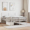 vidaXL - Bedframe - met - hoofd- - en - voeteneinde - metaal - wit - 140x200 - cm