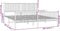 vidaXL - Bedframe - met - hoofd- - en - voeteneinde - metaal - wit - 200x200 - cm