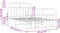 vidaXL - Bedframe - met - hoofd- - en - voeteneinde - metaal - wit - 120x200 - cm