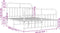 vidaXL - Bedframe - met - hoofd- - en - voeteneinde - metaal - wit - 135x190 - cm