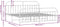 vidaXL - Bedframe - met - hoofd- - en - voeteneinde - metaal - wit - 200x200 - cm