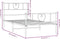 vidaXL - Bedframe - met - hoofd- - en - voeteneinde - metaal - wit - 90x200 - cm