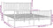 vidaXL - Bedframe - met - hoofd- - en - voeteneinde - metaal - wit - 150x200 - cm