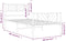 vidaXL - Bedframe - met - hoofd- - en - voeteneinde - metaal - wit - 100x200 - cm