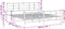 vidaXL - Bedframe - met - hoofd- - en - voeteneinde - metaal - wit - 193x203 - cm