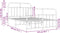 vidaXL - Bedframe - met - hoofd- - en - voeteneinde - metaal - wit - 120 - x - 190 - cm
