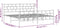 vidaXL - Bedframe - met - hoofd- - en - voeteneinde - metaal - wit - 183x213 - cm