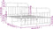 vidaXL - Bedframe - met - hoofd- - en - voeteneinde - metaal - wit - 150x200 - cm