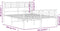 vidaXL - Bedframe - met - hoofd- - en - voeteneinde - metaal - wit - 120 - x - 190 - cm