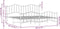 vidaXL - Bedframe - met - hoofd- - en - voeteneinde metaal - wit - 193x203 - cm