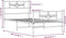 vidaXL - Bedframe - met - hoofd- - en - voeteneinde - metaal - wit - 90x200 - cm