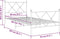 vidaXL - Bedframe - met - hoofd- - en - voeteneinde - metaal - wit - 90x200 - cm