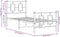vidaXL - Bedframe - met - hoofd- - en - voeteneinde - metaal - wit - 80x200 - cm