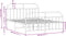 vidaXL - Bedframe - met - hoofd- - en - voeteneinde - metaal - wit - 140x190 - cm