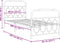 vidaXL - Bedframe - met - hoofd- - en - voeteneinde - metaal - wit - 80x200 - cm