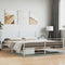 vidaXL - Bedframe - met - hoofd- - en - voeteneinde - metaal - wit - 193x203 - cm