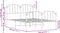 vidaXL - Bedframe - met - hoofd- - en - voeteneinde metaal - wit - 140x190 - cm