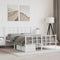 vidaXL - Bedframe - met - hoofd- - en - voeteneinde - metaal - wit - 140x200 - cm