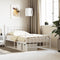 vidaXL - Bedframe - met - hoofd- - en - voeteneinde - metaal - wit - 100x200 - cm