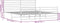vidaXL - Bedframe - met - hoofd- - en - voeteneinde - metaal - wit - 183x213 - cm