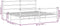 vidaXL - Bedframe - met - hoofd- - en - voeteneinde metaal - wit - 183x213 - cm