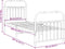vidaXL - Bedframe - met - hoofd- - en - voeteneinde - metaal - wit - 80x200 - cm