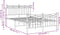 vidaXL - Bedframe - met - hoofd- - en - voeteneinde - metaal - wit - 120 - x - 190 - cm