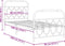 vidaXL - Bedframe - met - hoofd- - en - voeteneinde - metaal - wit - 90x190 - cm