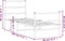 vidaXL - Bedframe - met - hoofd- - en - voeteneinde metaal - wit - 75x190 - cm