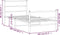 vidaXL - Bedframe - met - hoofd- - en - voeteneinde metaal - wit - 100x200 - cm