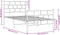 vidaXL - Bedframe - met - hoofd- - en - voeteneinde - metaal - wit - 75x190 - cm
