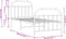 vidaXL - Bedframe - met - hoofd- - en - voeteneinde - metaal - wit - 80x200 - cm
