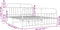 vidaXL - Bedframe - met - hoofd- - en - voeteneinde - metaal - wit - 183x213 - cm