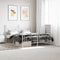 vidaXL - Bedframe - met - hoofd- - en - voeteneinde - metaal - wit - 160x200 - cm